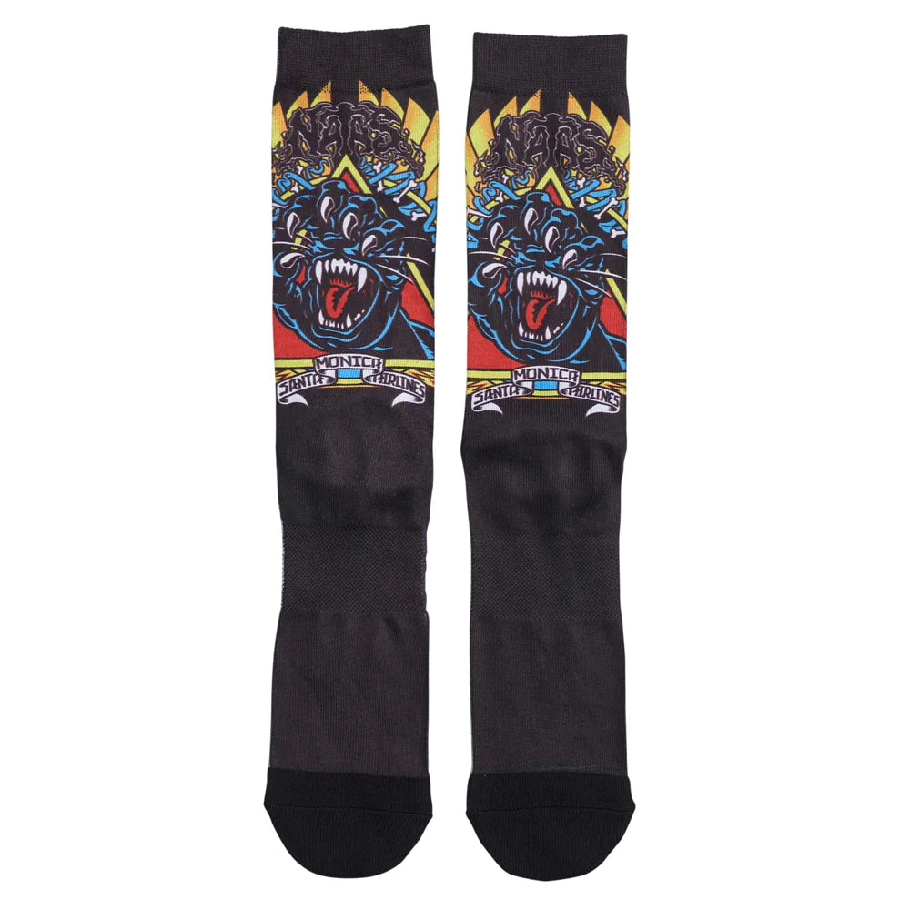 Natas Screaming Panther Mens Santa Cruz Socks