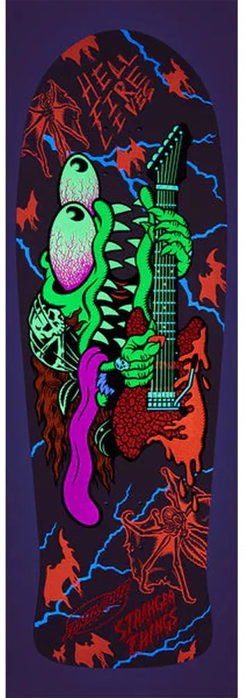 Santa Cruz Stranger Things Meek Eddie Slasher Reveal 10.1in X 31.13in Deck