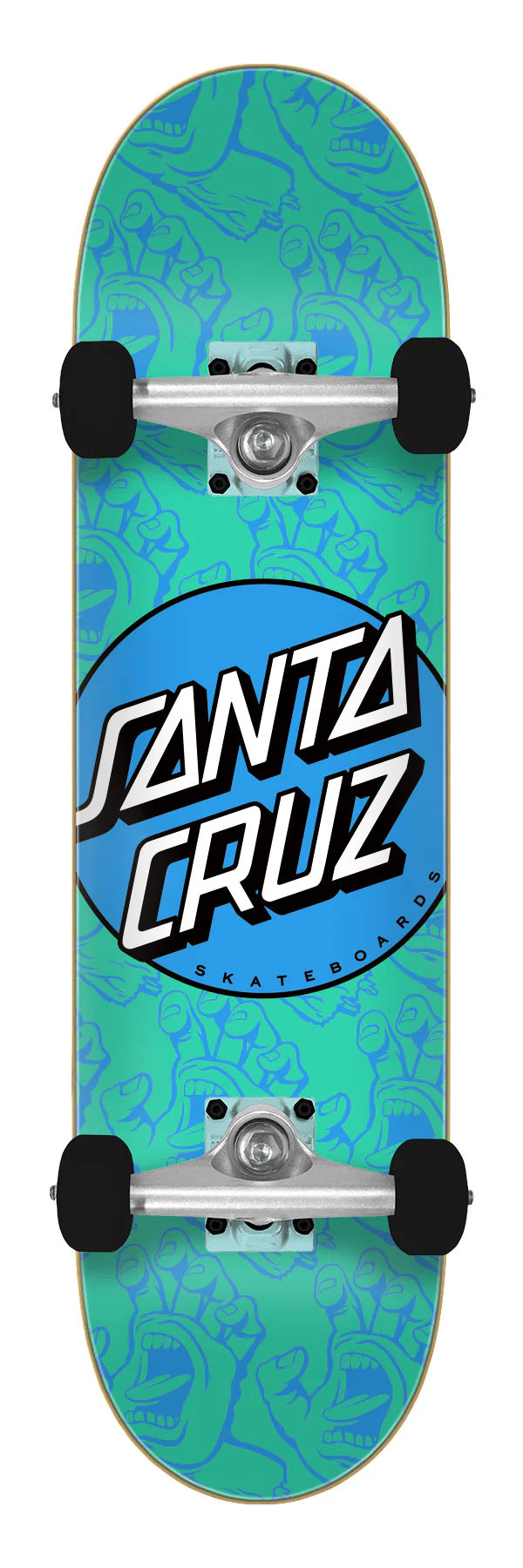 SANTA CRUZ 7.75" Other Dot Hands Mini Complete Skateboard