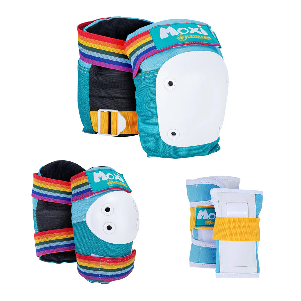 Moxi Pads Full Set Jade Safety Pad Full Set – Crooks Skateshop