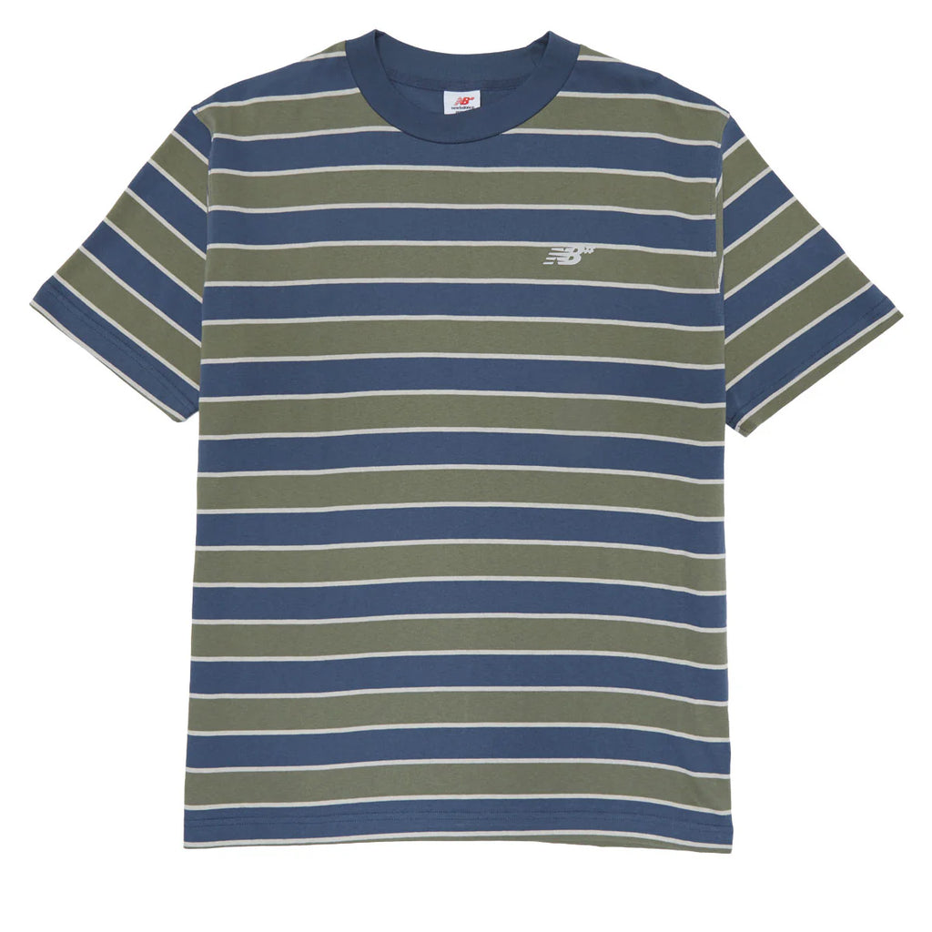 New Balance Numeric Thin Stripe Blue/Green T-Shirt