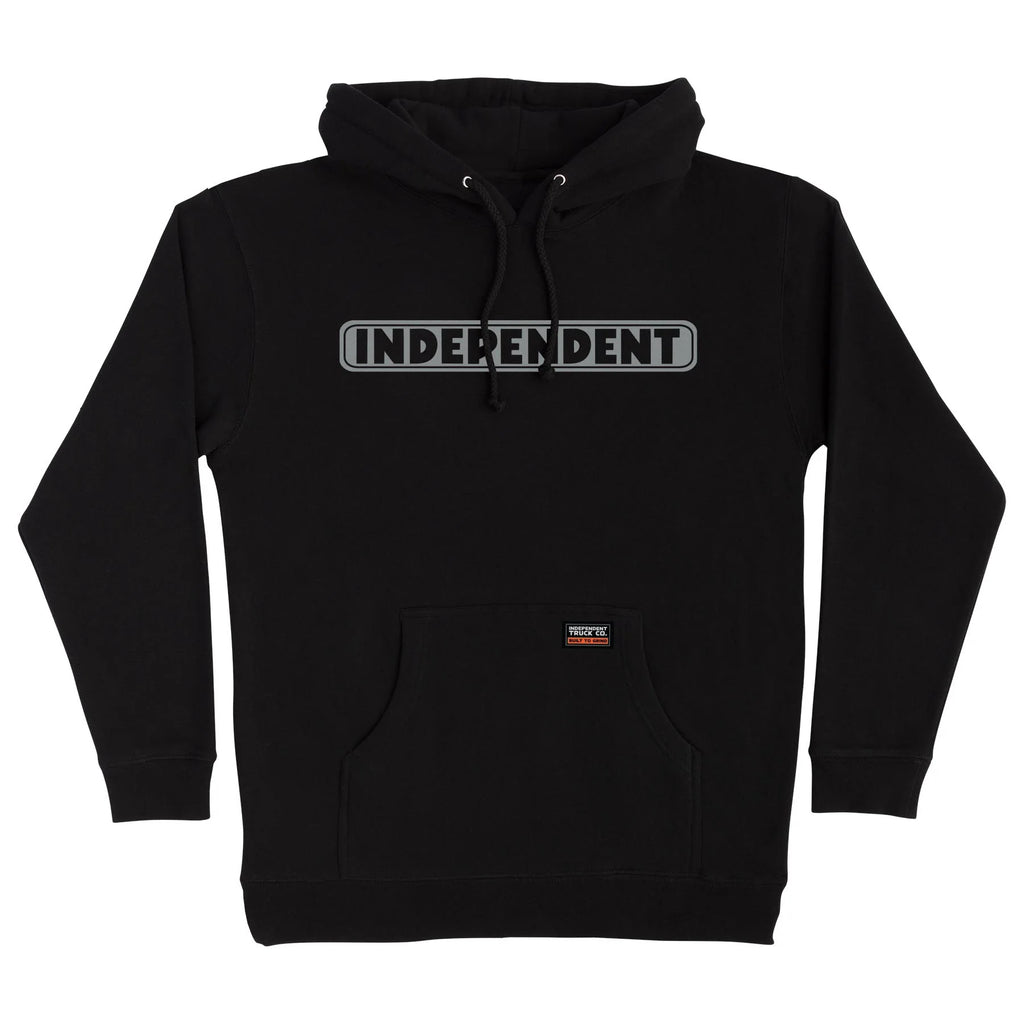 Bar Logo Reflective P/O Hooded Heavyweight Sweatshirt Black