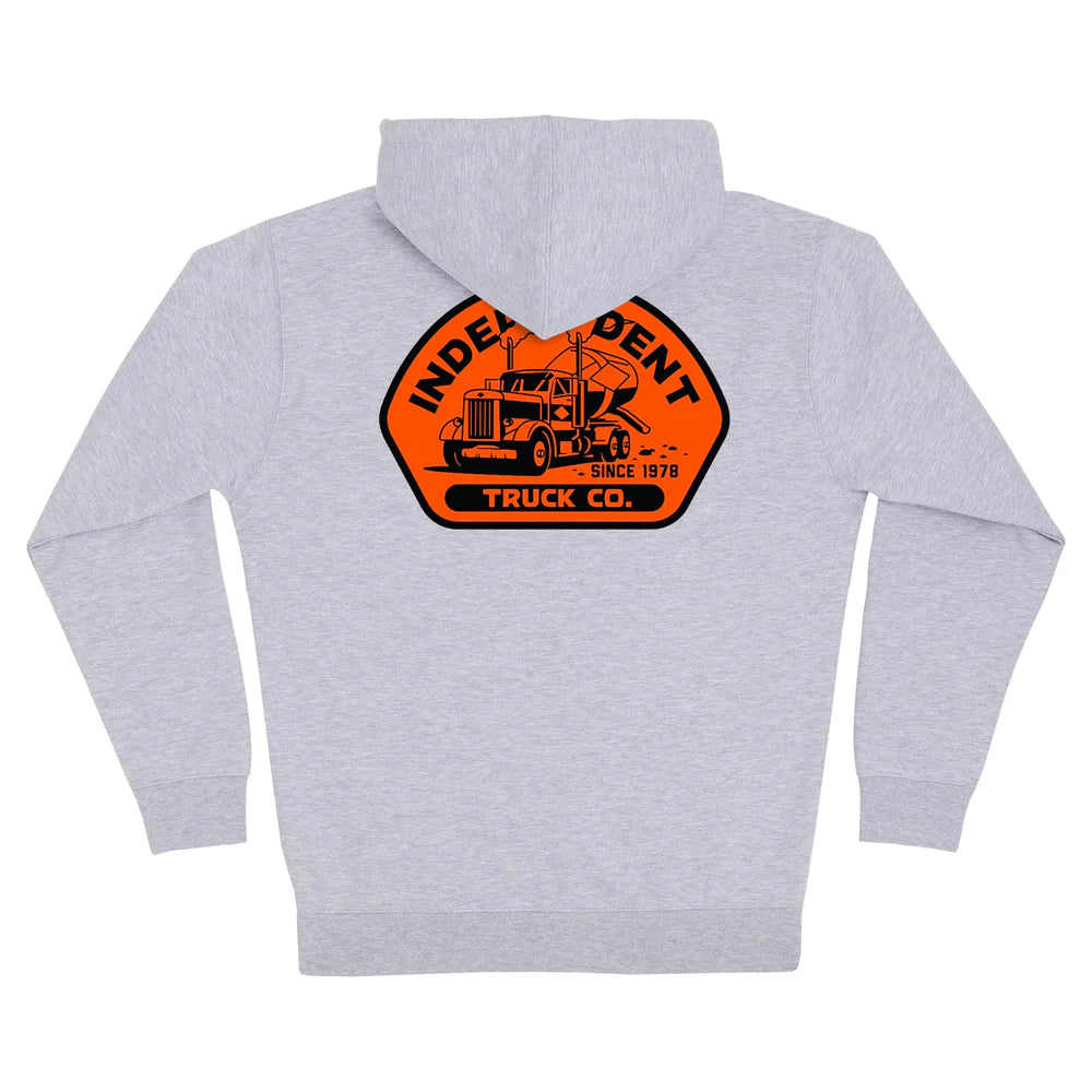 Independent Trucking Zip hooded Heavyweight Sweatshirt Grey