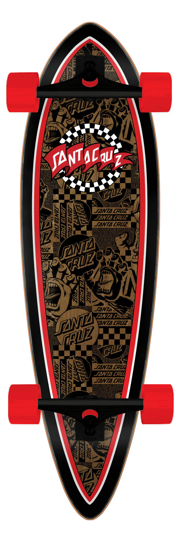 Santa Cruz 9.2" Banner Check Route Pintail Cruiser Complete