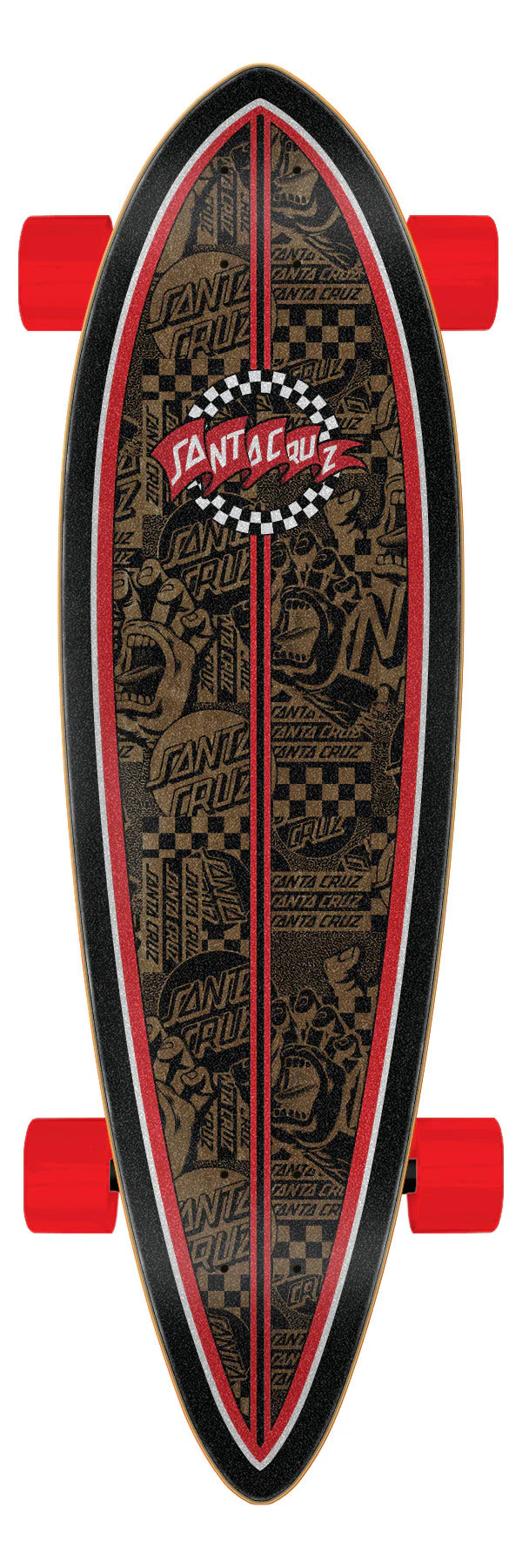 Santa Cruz 9.2" Banner Check Route Pintail Cruiser Complete