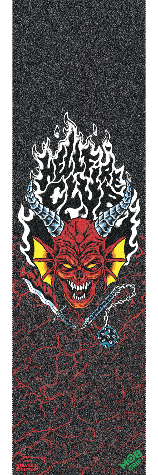 Santa Cruz Stranger Things Hellfire Club 9in X 33in Mob Griptape