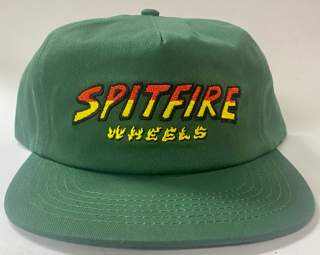 Spitfire Hell Hounds Script Patch Hat Green