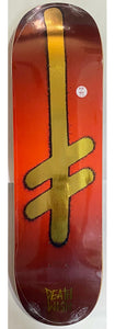 DEATHWISH Gang Logo Red/ Gold Deck 8.75