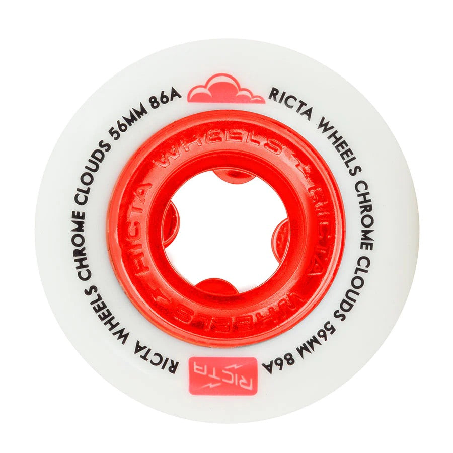 RICTA WHEELS 54mm Chrome Clouds Red 86a