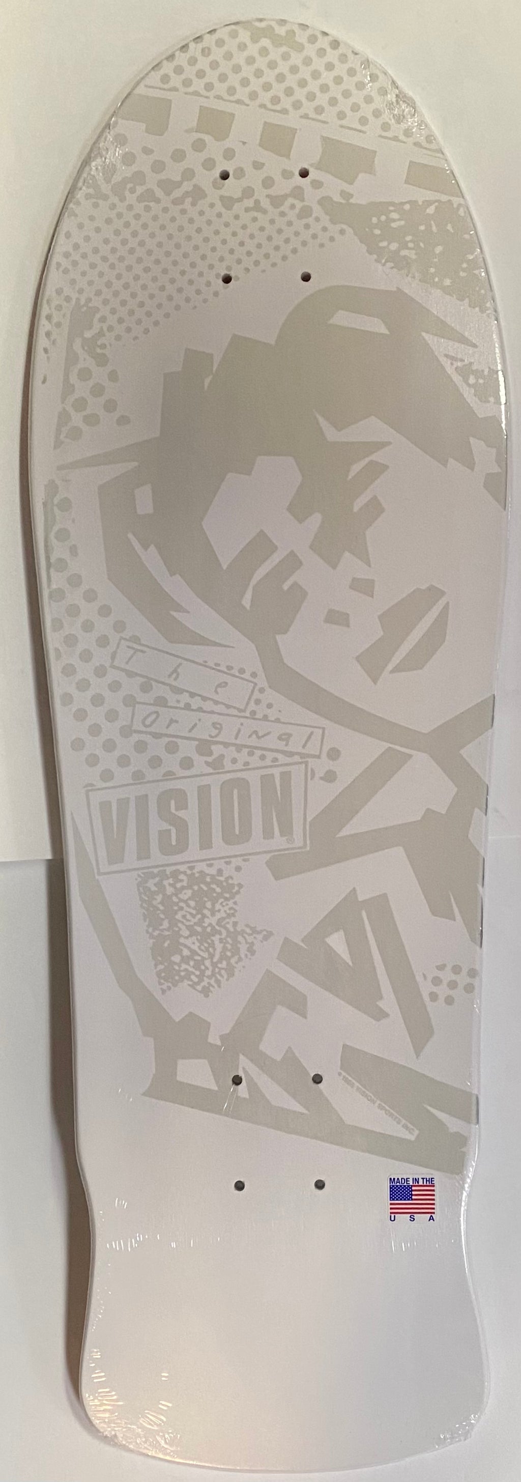 VISION LIMITED WINTER VISION ORIGINAL MG HAND SCREENED DECK -WHITE OUT