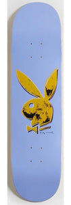 Color Bars Playboy Andy Warhol Blue Skateboard 8.25"