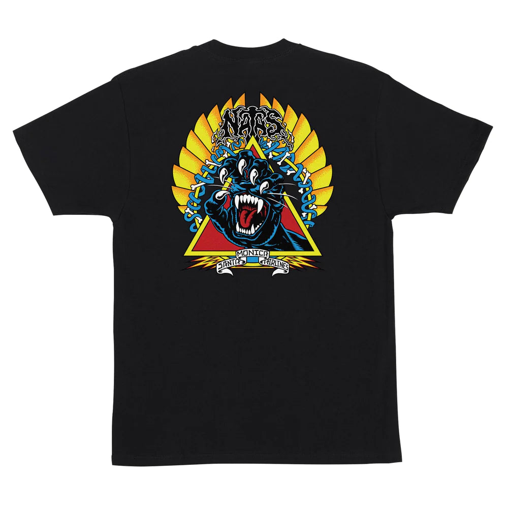Natas Screaming Panther Mens Santa Cruz T-Shirt