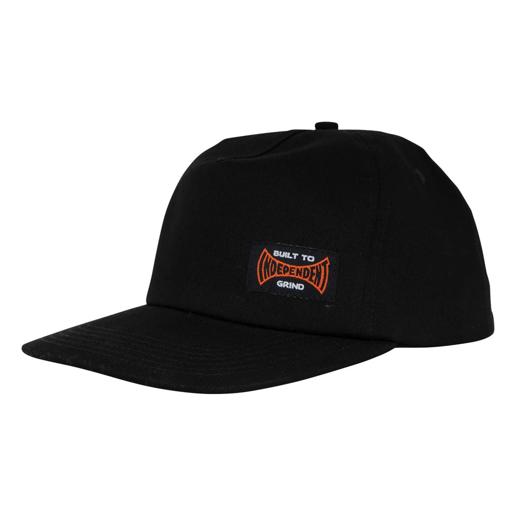 Independent Built To Grind Black Snapback Hat