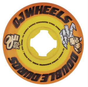 Double Duro Mini Combo 101a/95a OJ Skateboard Wheels orange