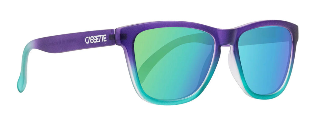 Cassette Optics Easy Livin' Purple Seafoam Fade/Polarized Green Mirror Lens