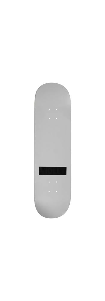 VIOLET BLACK ON BLACK VIOLET STAMP DECK GRAY 8.25"