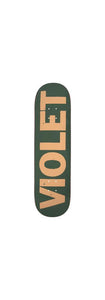 VIOLET CREW DECK OLIVE 8.25"