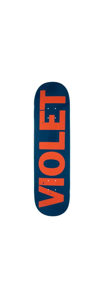VIOLET CREW DECK NAVY / RED 8.5"