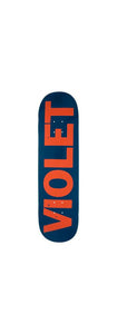 VIOLET CREW DECK NAVY / RED 8.5"