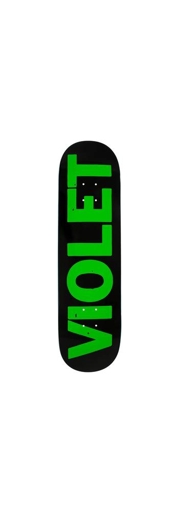 VIOLET CREW DECK BLACK / GREEN 8.0"