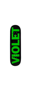 VIOLET CREW DECK BLACK / GREEN 8.0"