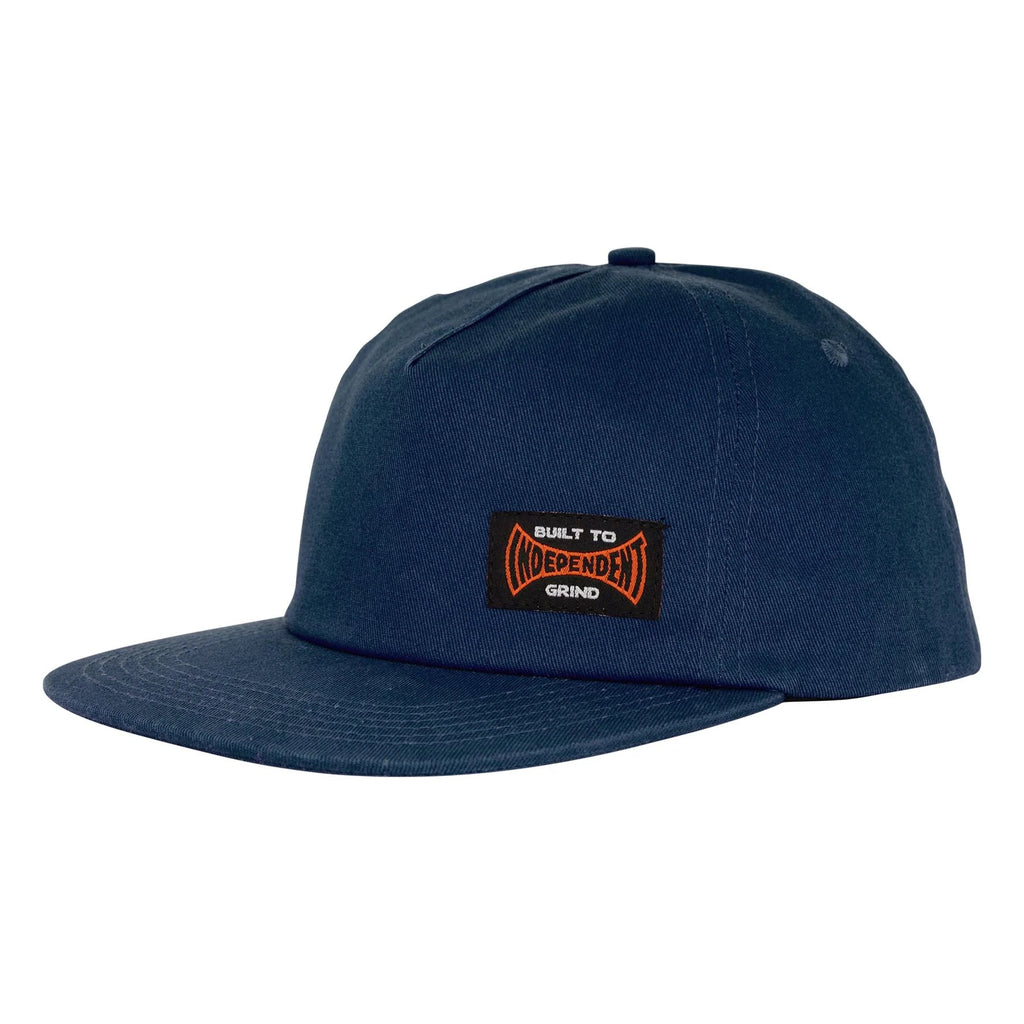 Independent Built To Grind Grey Blue Snapback Hat