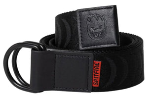 Spitfire Bighead Crescent D Ring Belt - Black LG/XL