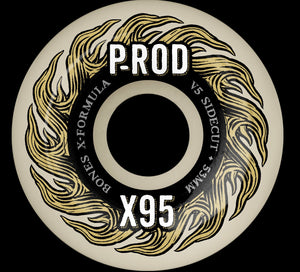 BONES WHEELS X-FORMULA SKATEBOARD WHEELS P-ROD PRO V5 SIDECUT 95A