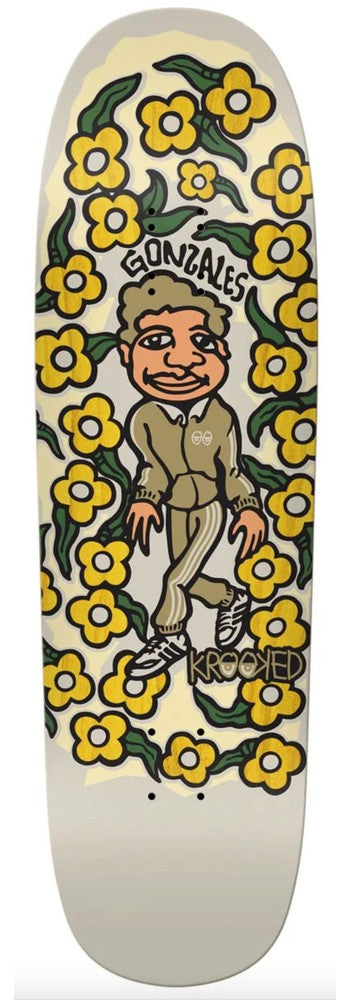 KROOKED Skateboards Gonz Pro Sweatpants Skateboard Deck 9.25"