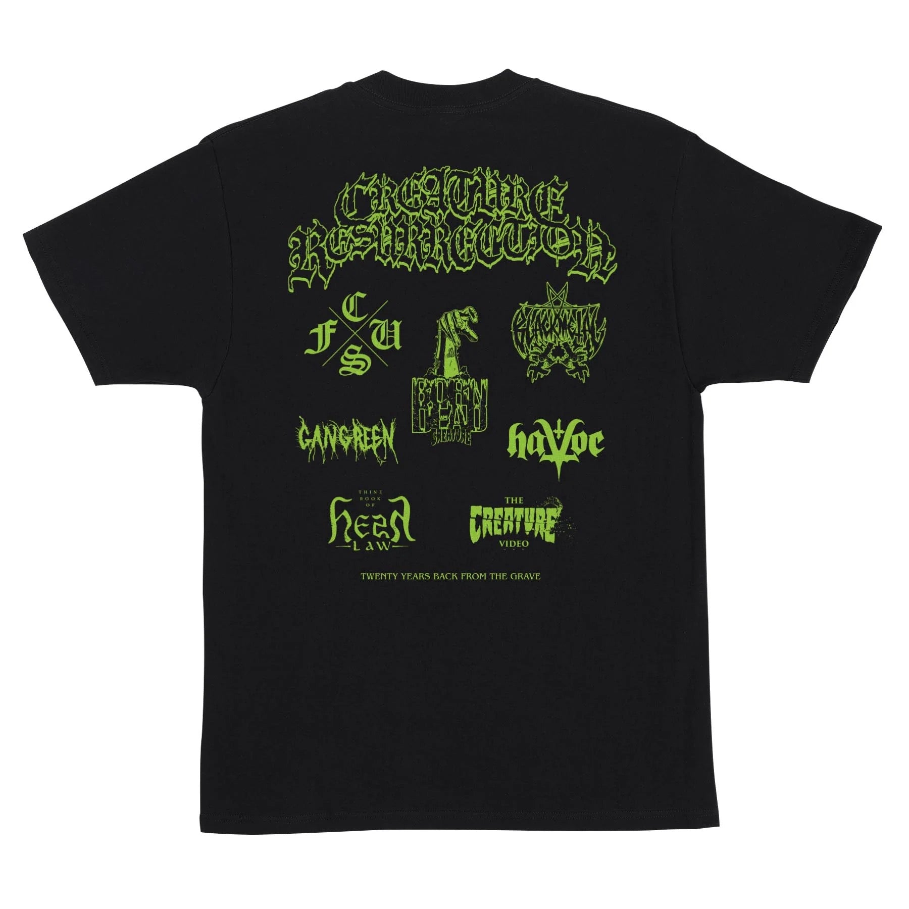 Creature Resurrection XX Mens Black T-Shirt