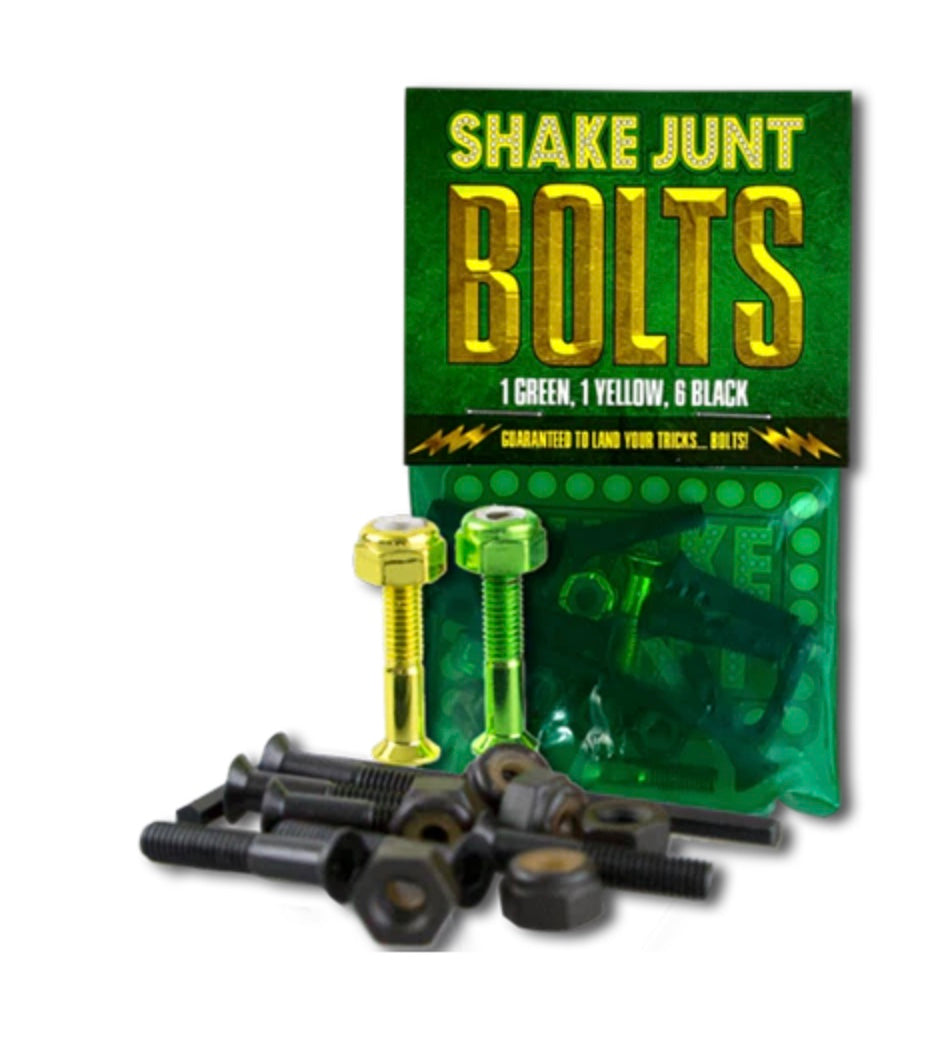 SHAKE JUNT BAG O' BOLTS 1 GREEN, 1 YELLOW Hardware