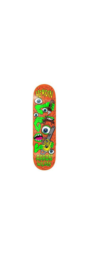 HEROIN Skateboards Aaron Wilson Mutate Or Die Deck 8.5"