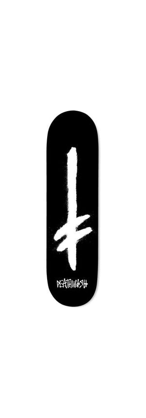 Deathwish Skateboards GANG SPRAY BLK/WHT DECK 8.5"