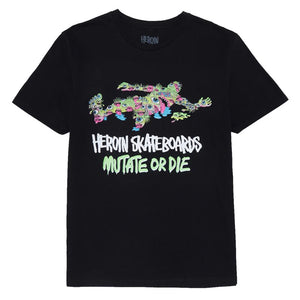 HEROIN Skateboards Good Shit Mutated BLK Tee