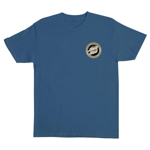 Santa Cruz Flamed MFG Dot Blue Dusk Mens t-Shirt