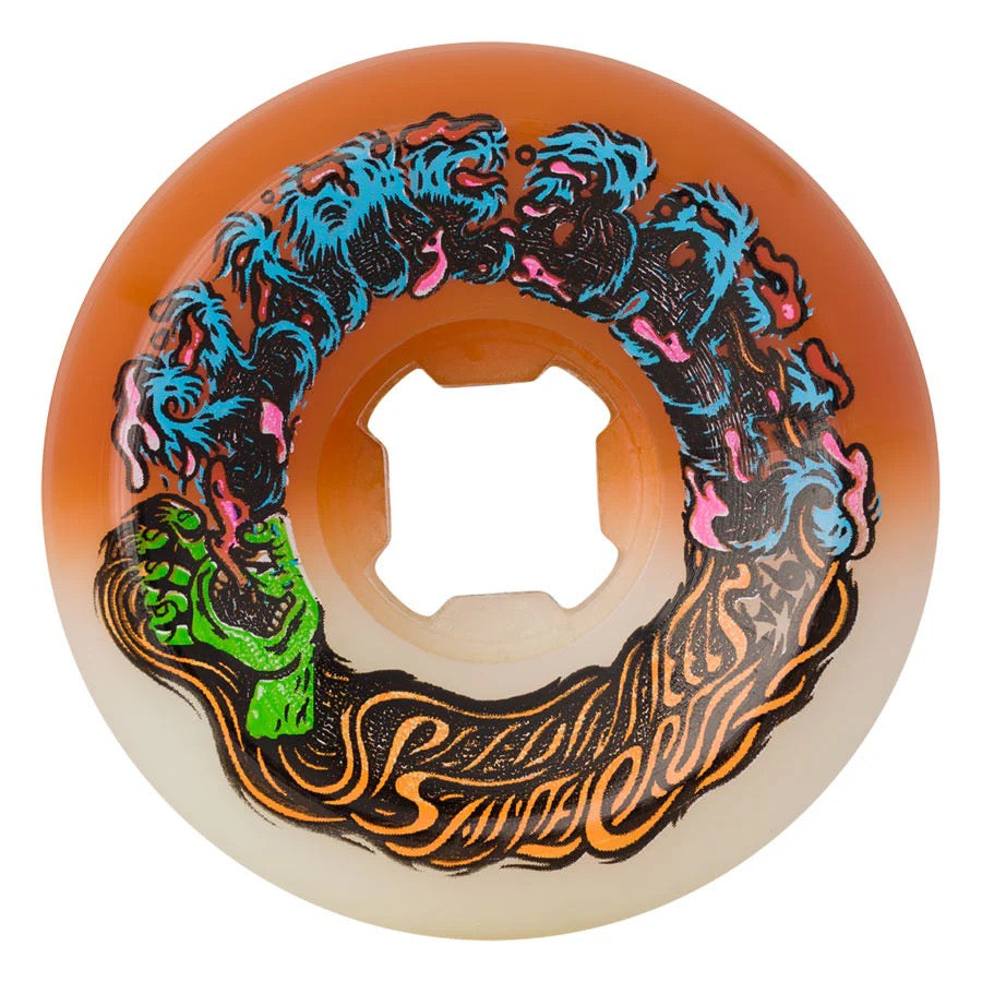 Slime Balls 56mm Hairballs 50-50 white orange 95a