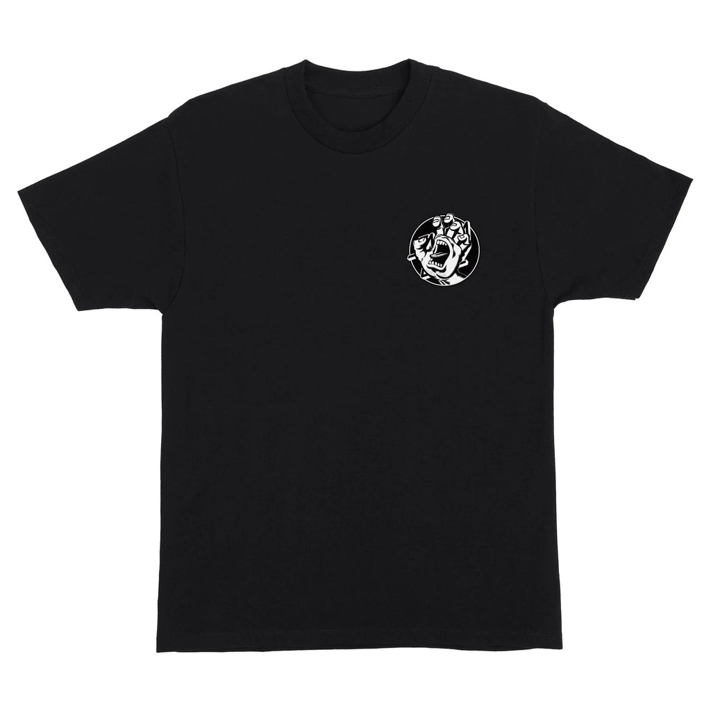 Santa Cruz Hand Dot Black Mens t-Shirt