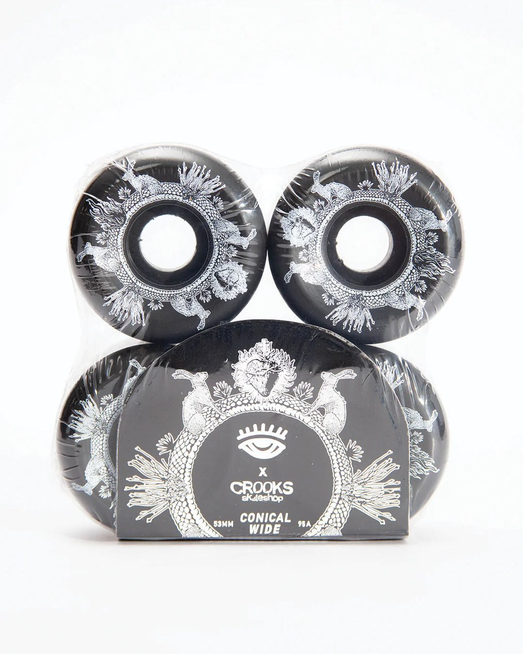 Last Supper X Crooks Skateshop (53MM/95A) Conical Wide Skateboard Wheels