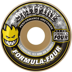 SPITFIRE FORMULA FOUR CONICAL WHITE/YELLOW 99D