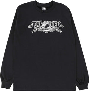 THRASHER X ANTI-HERO MAG BANNER L/S T-SHIRT