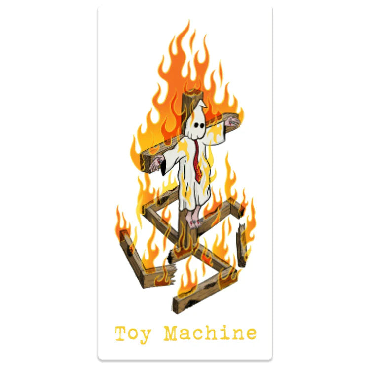 Toy Machine Charred Cross Single Sticker