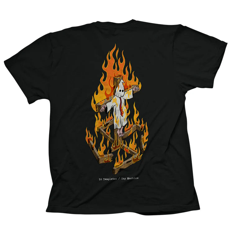 Toy Machine Charred Cross SS Black T-Shirt