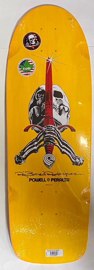 Powell Peralta Ray Rodriguez OG Skull and Sword Yellow 10"