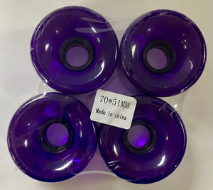 blank longboard purple wheels
